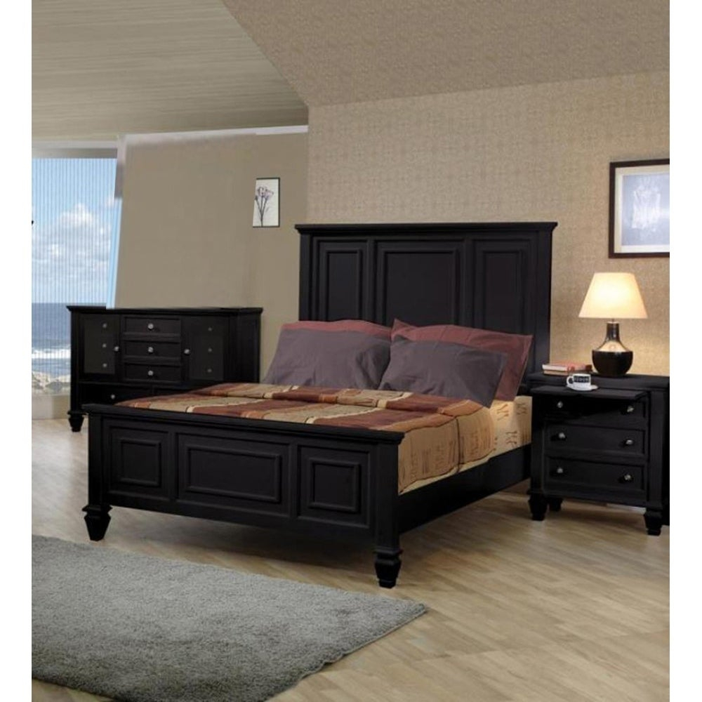 Nicholson Sincere Black 3 Piece Bedroom Set With Dresser throughout size 1000 X 1000