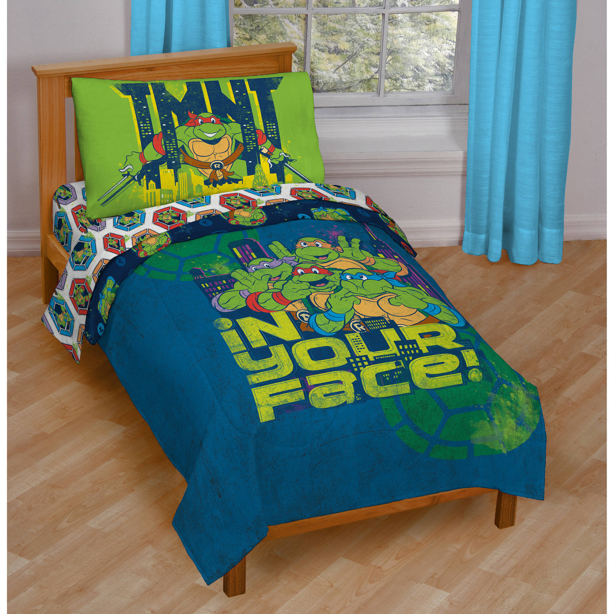 Nickelodeon Teenage Mutant Ninja Turtles 4 Piece Toddler Bedding Set intended for size 2000 X 2000