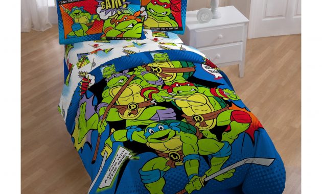 Nickelodeon Teenage Mutant Ninja Turtles Retro Bamkapow Reversible Oversized Twin Comforter regarding size 2500 X 2500