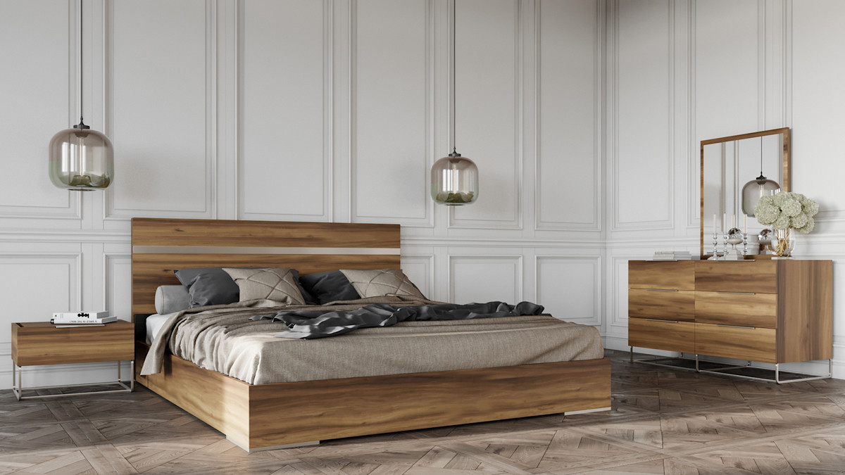 Nova Domus Lorenzo Italian Modern Light Oak Bedroom Set throughout measurements 1200 X 675