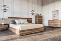 Nova Domus Matteo Italian Modern Walnut Fabric Bedroom Set with measurements 1200 X 674