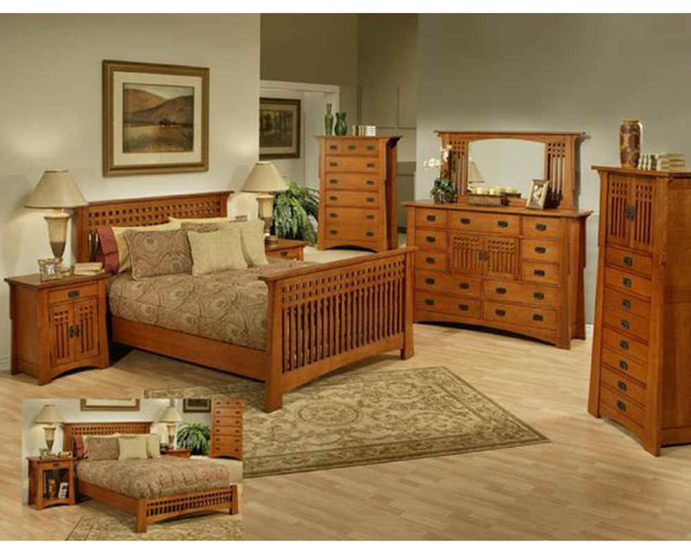 Oak Bedroom Set In Cherry Finish Bungalow Ayca Ay Ap5 502set within size 1000 X 800