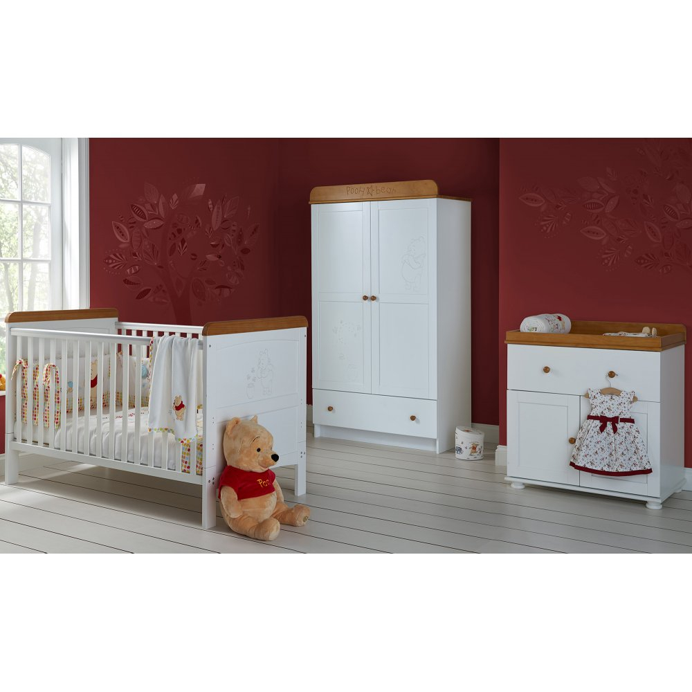 Oba Winnie The Pooh Double 3 Piece Nursery Furniture Set with size 1000 X 1000