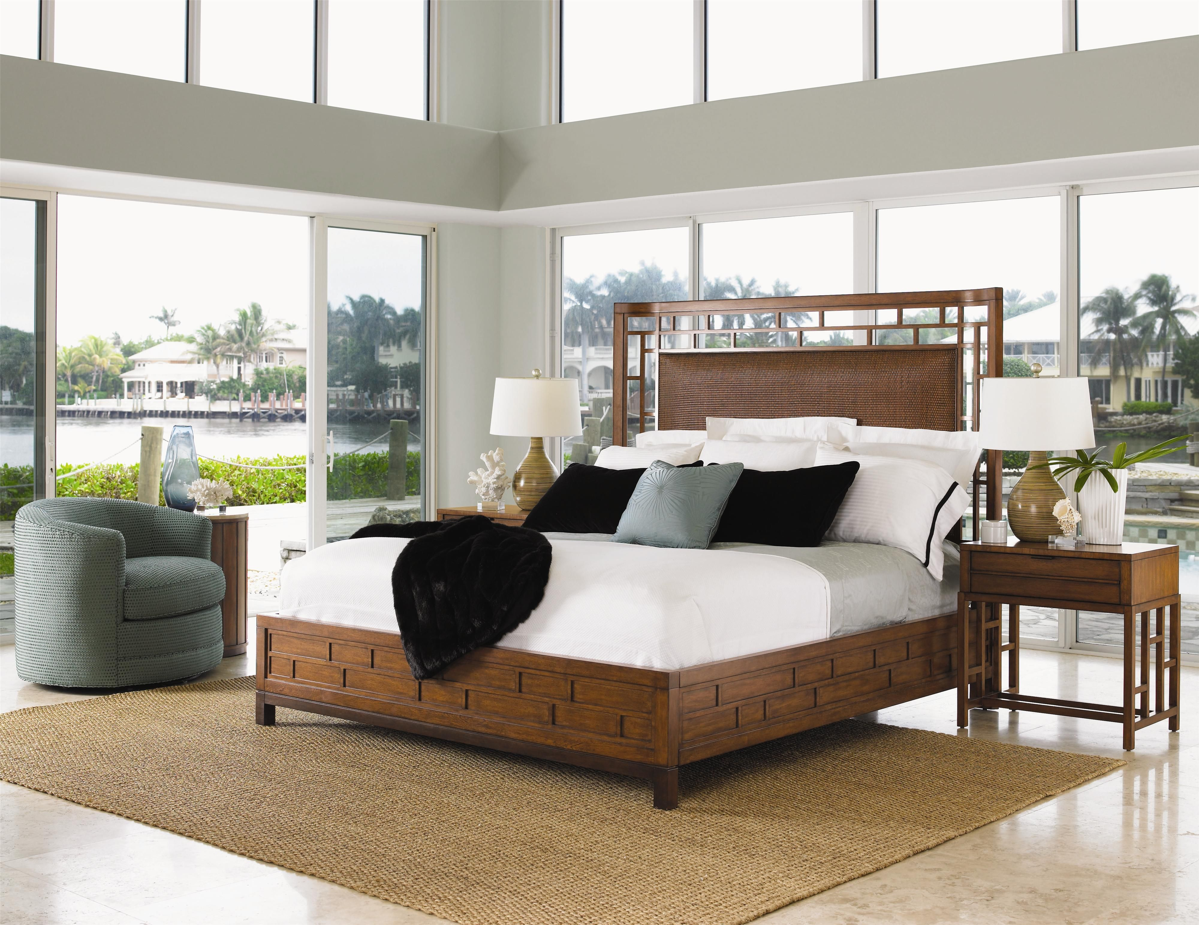 Ocean Club Queen Size Paradise Point Bed With Wood Framed Woven throughout proportions 4000 X 3086