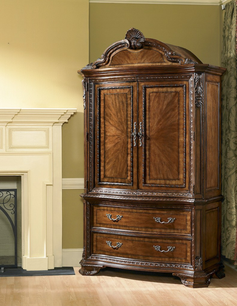 Old World Armoire Set in size 791 X 1024