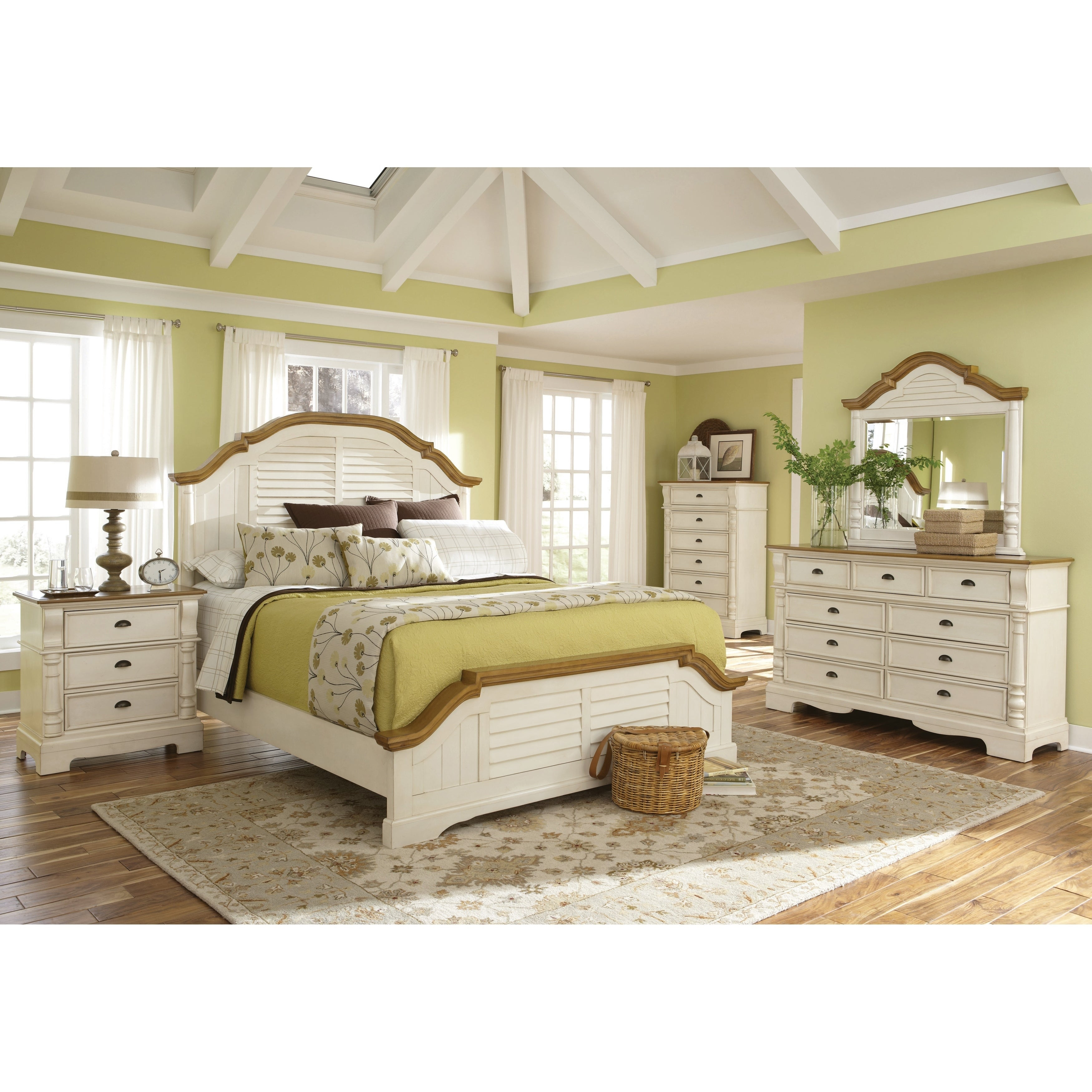 Oleta Cottage Brown 5 Piece Bedroom Set with regard to dimensions 3500 X 3500