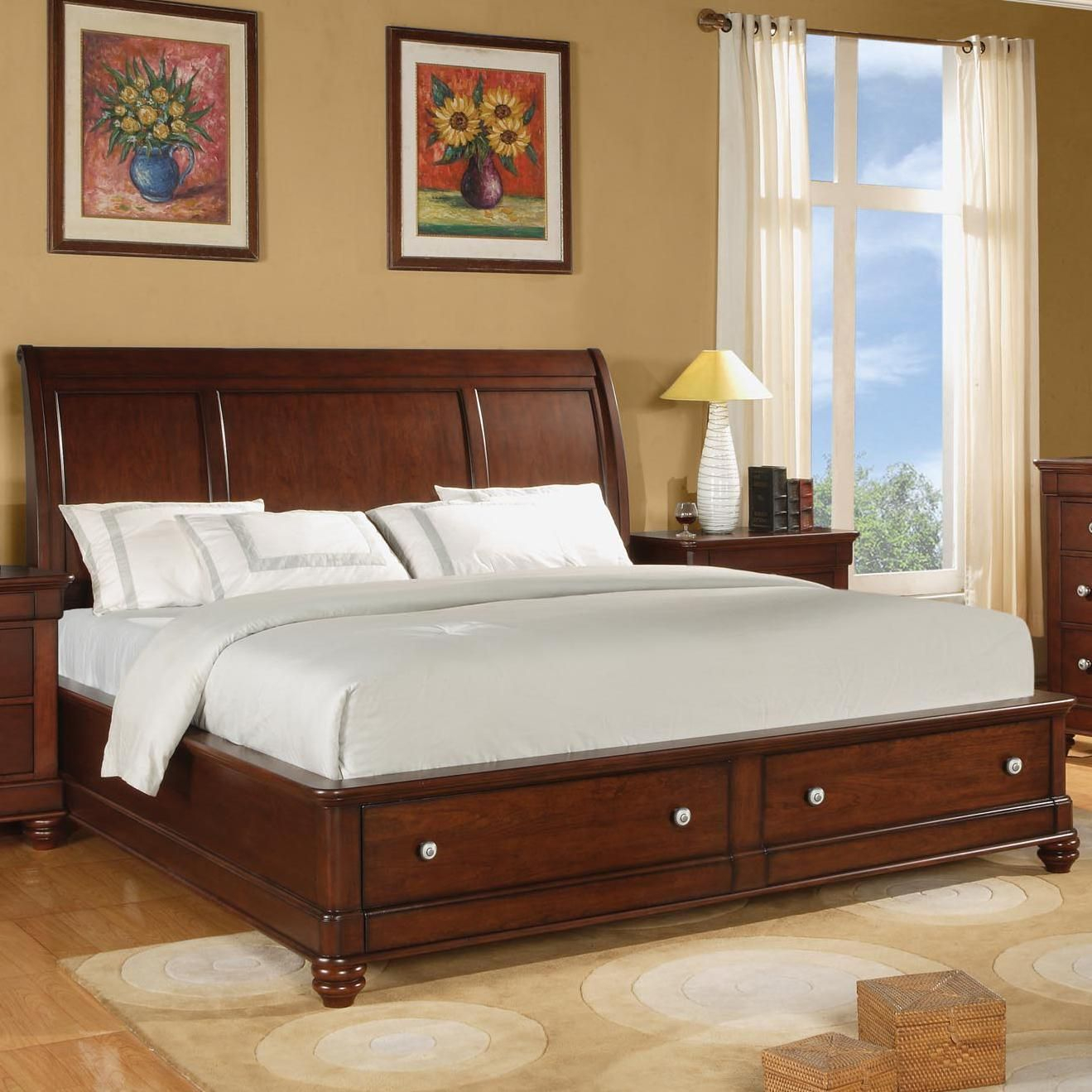 Olmsted King Storage Sleigh Bed Flexsteel Wynwood Collection with regard to proportions 1319 X 1319