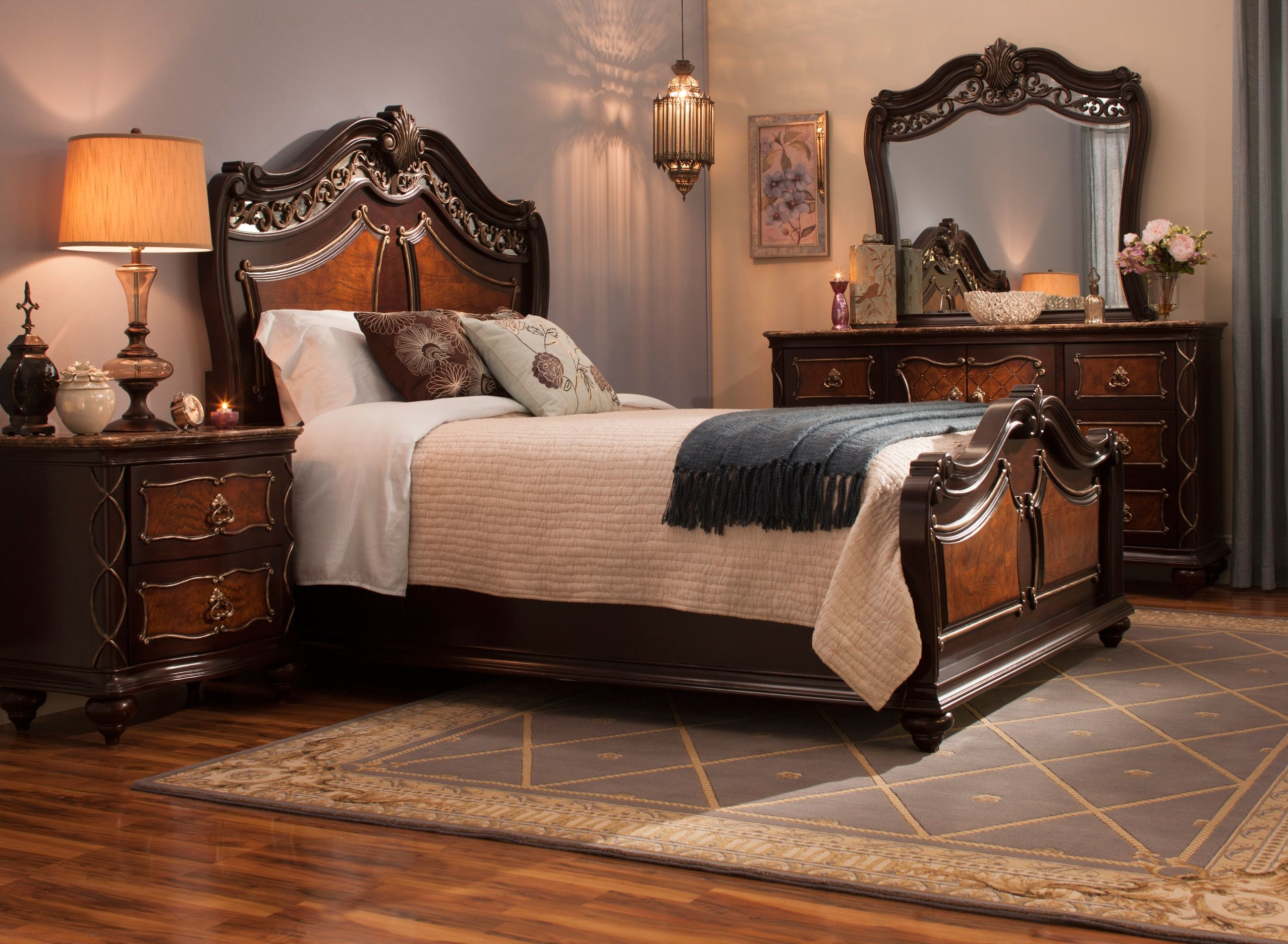 Palazzo 4 Pc Queen Bedroom Set New Latest Looks Bedroom Sets intended for dimensions 2553 X 1872