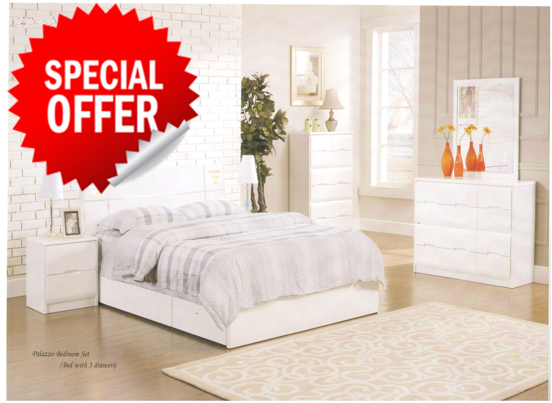 Palazzo Doublequeen Bedroom Set with sizing 1800 X 1314