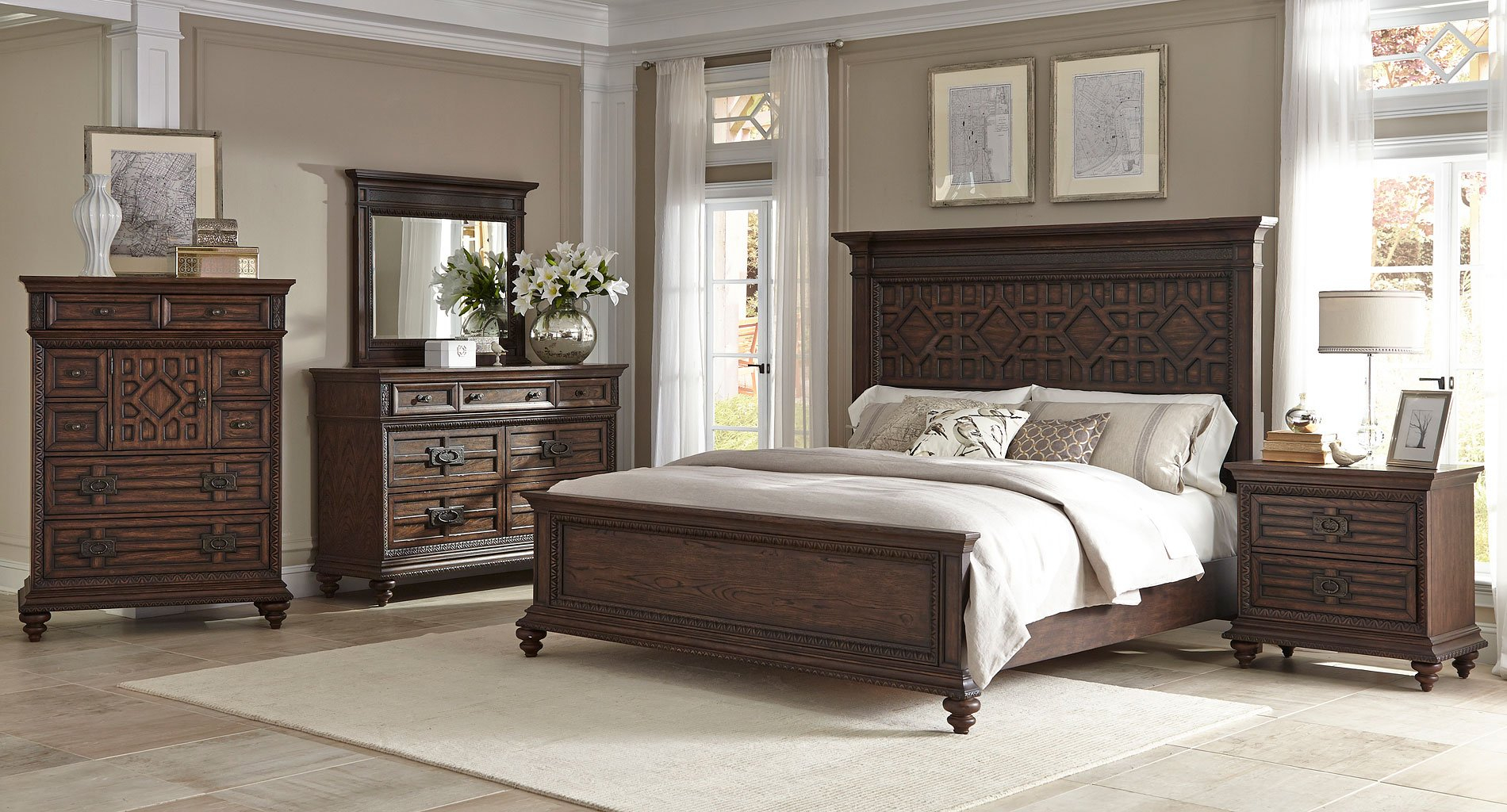 Palencia Panel Bedroom Set Klaussner Furniture Cart for sizing 1900 X 1024