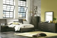 Palliser Casana Furniture Montreal Hudson Upholstered Platform W Panel Nightstands Bedroom Set In Deep Licorice for proportions 1600 X 1051