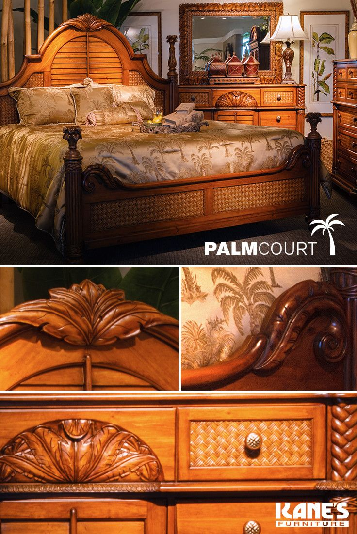 Palm Court Queen Bedroom With Door Dresser Home Life Home Decor for proportions 736 X 1102