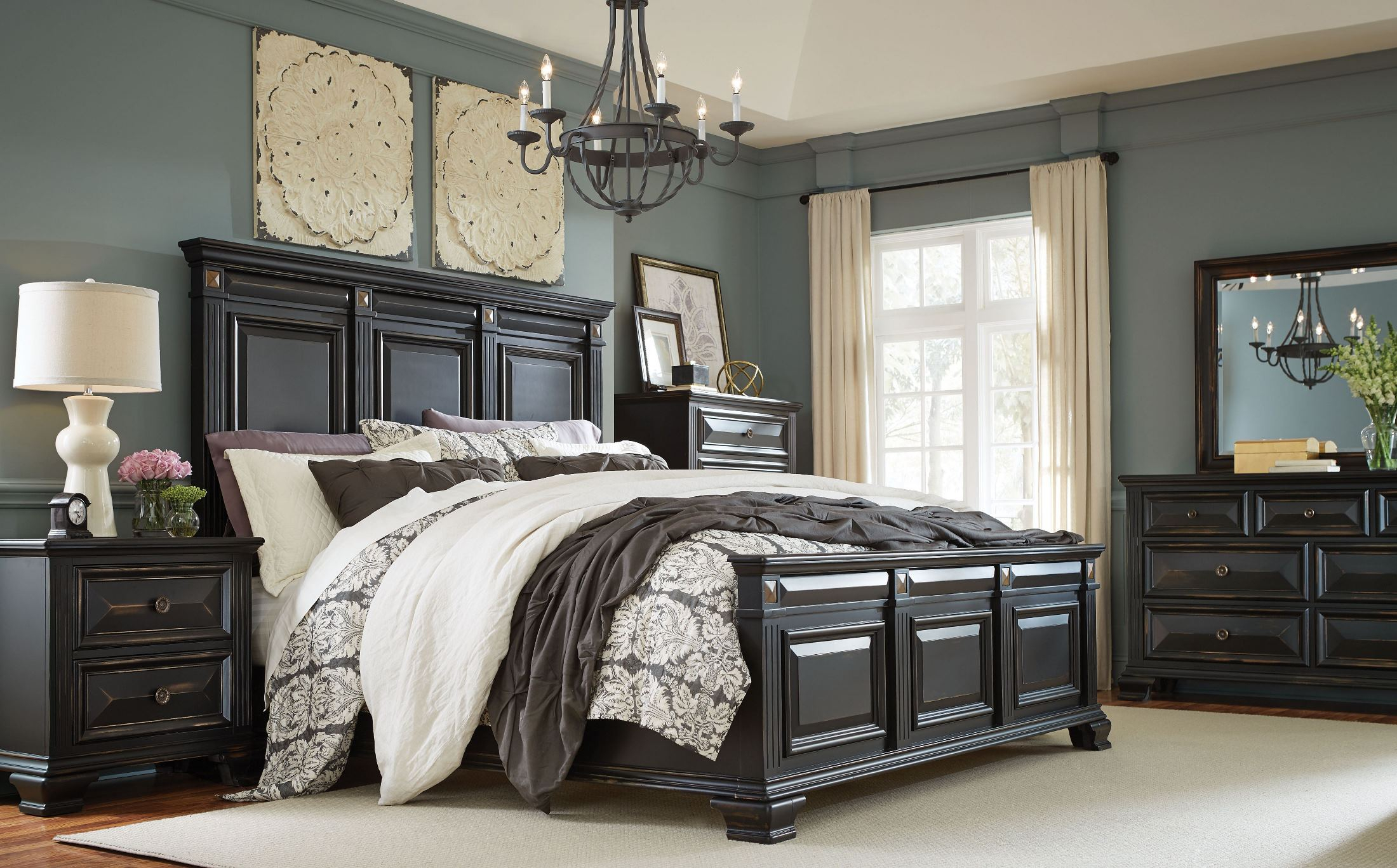 Passages Vintage Black Panel Bedroom Set for sizing 2200 X 1368