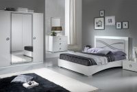 Paticial White And Light Grey Gloss Full Bedroom Set With Double Bed inside sizing 1212 X 707