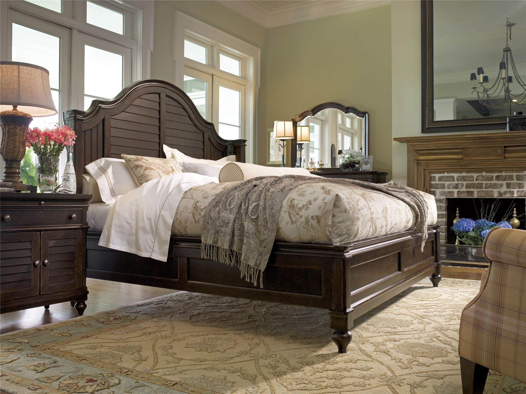 Paula Deen Home Tobacco Steel Magnolia Cal King Bed with regard to sizing 2048 X 1536