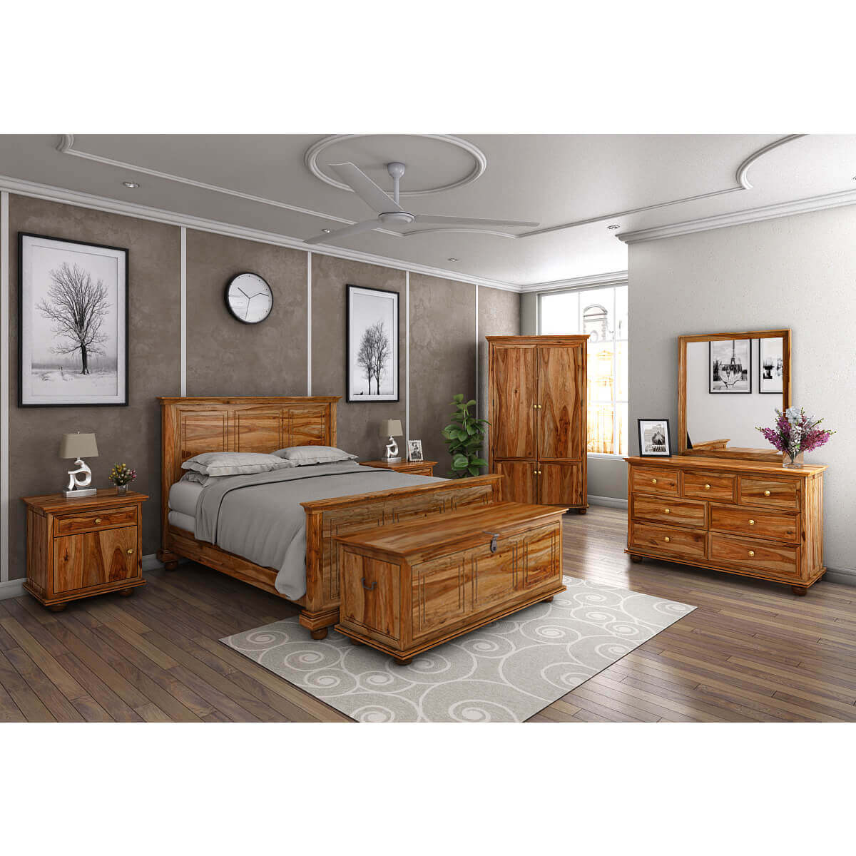 Pecos 7 Piece Bedroom Set intended for sizing 1200 X 1200