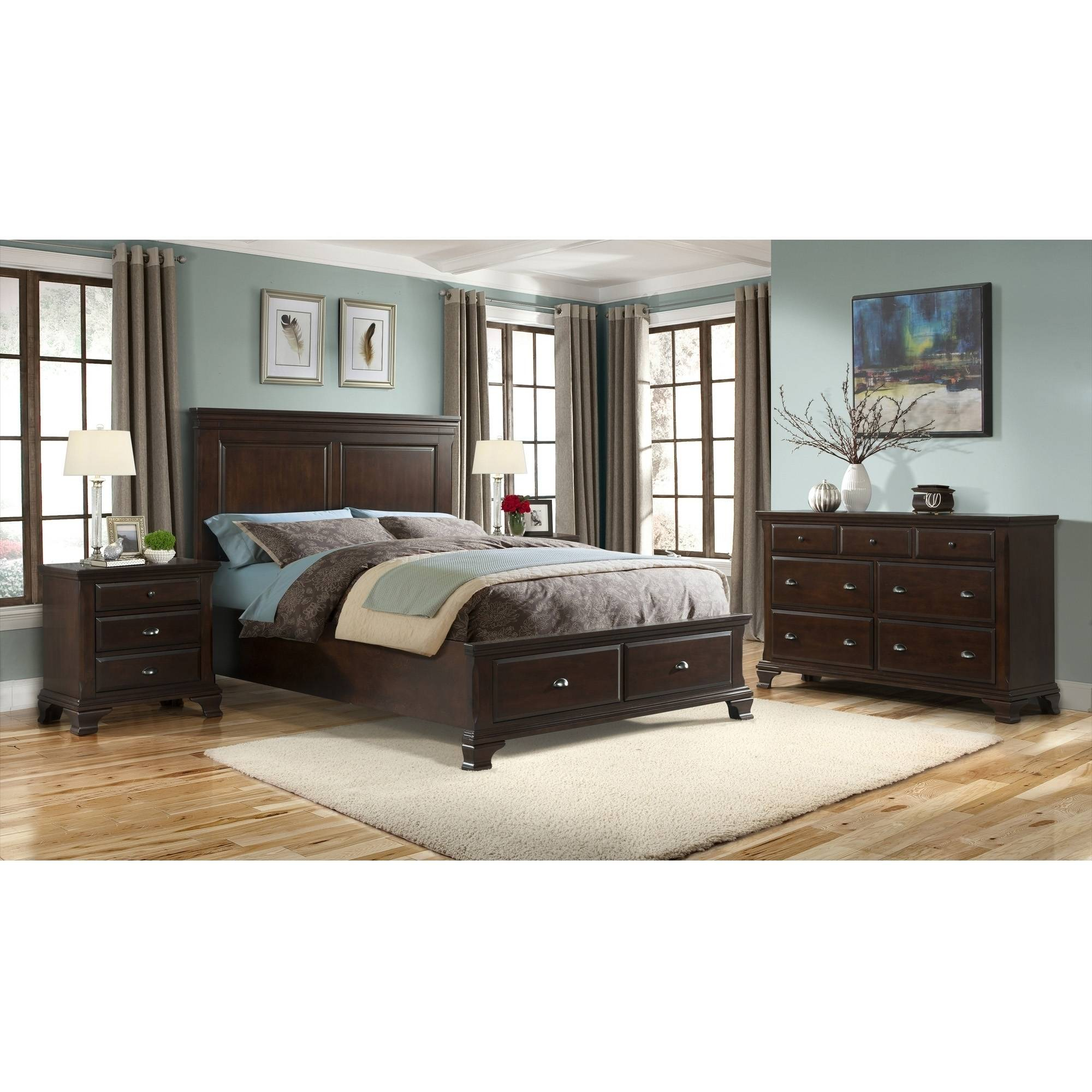 Picket House Furnishings Brinley Cherry Bedroom Set With Storage Bed Multiple Sizes And Configurations inside sizing 2000 X 2000
