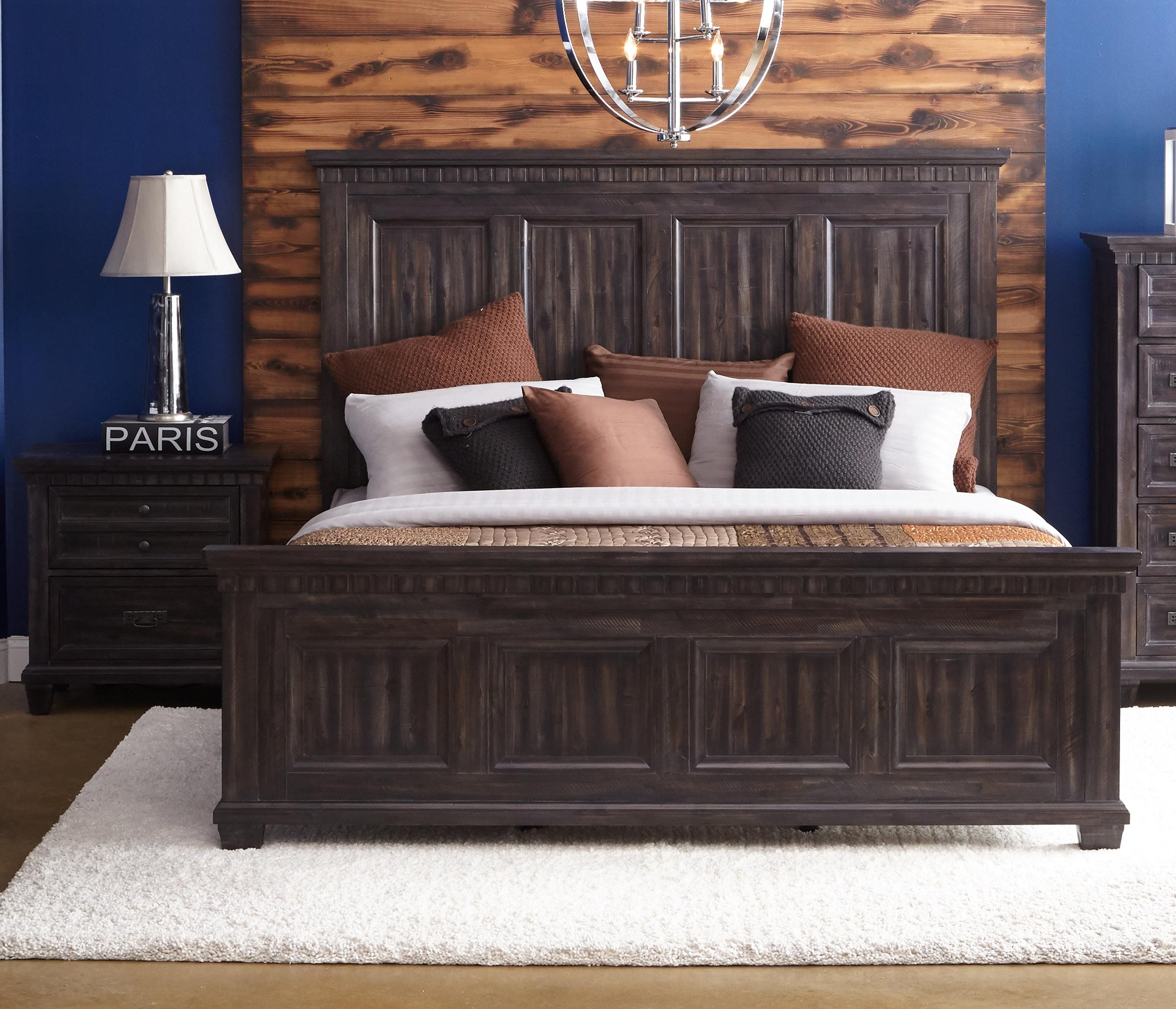 Picket House Steele Smokey Walnut 2pc Bedroom Set With Queen Panel Bed within proportions 2669 X 2291