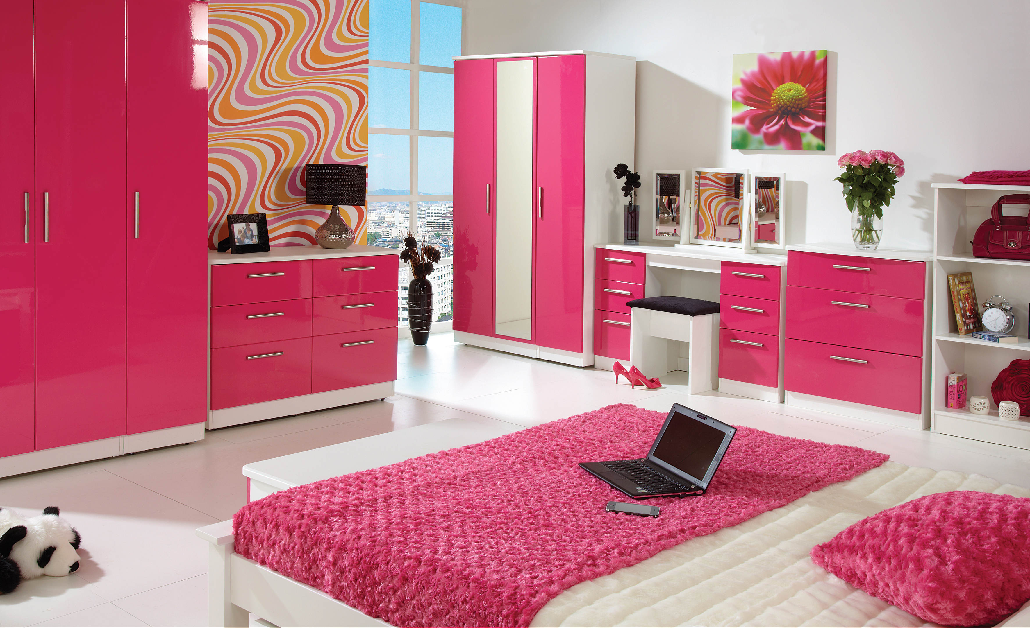 Pink And White Bedroom Furniture Eo Furniture for size 3543 X 2162