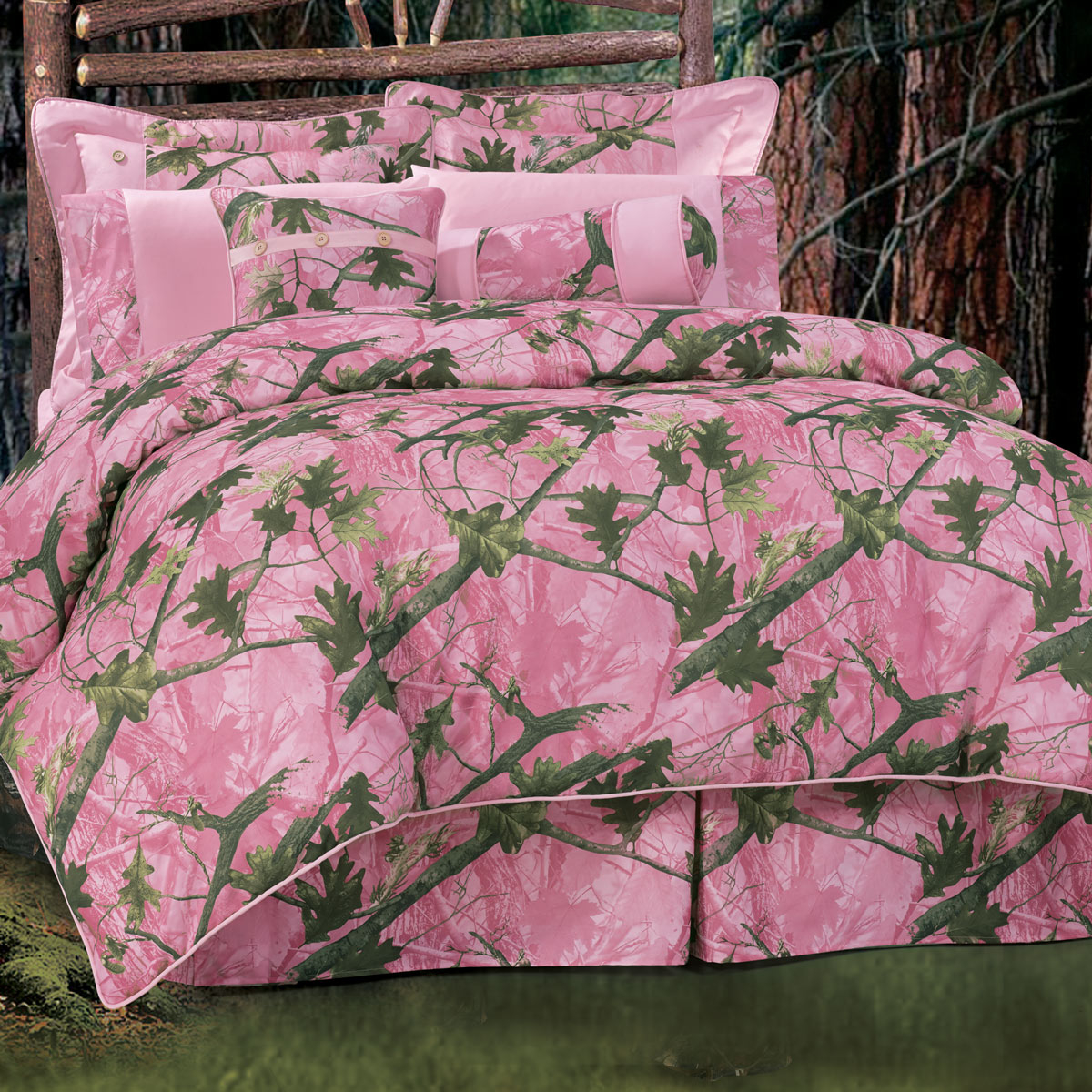 Pink Camo Bed Set Full within size 1200 X 1200