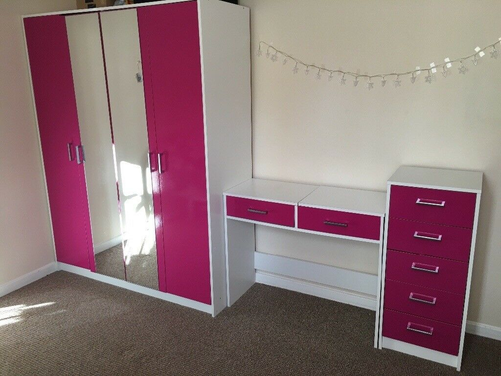 Pink Gloss Bedroom Furniture Set In Bramley West Yorkshire Gumtree pertaining to proportions 1024 X 768