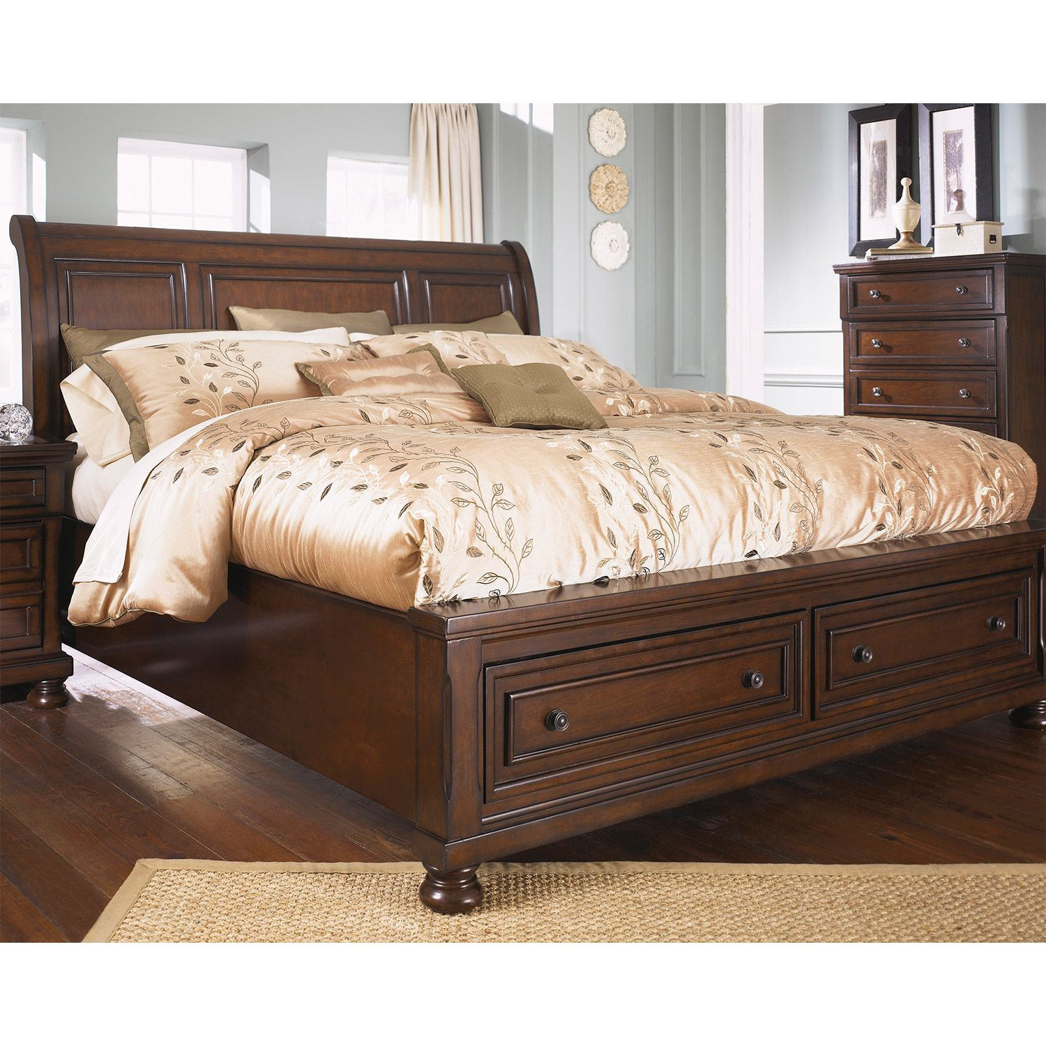 Porter King Storage Sleigh Bed within measurements 1500 X 1500