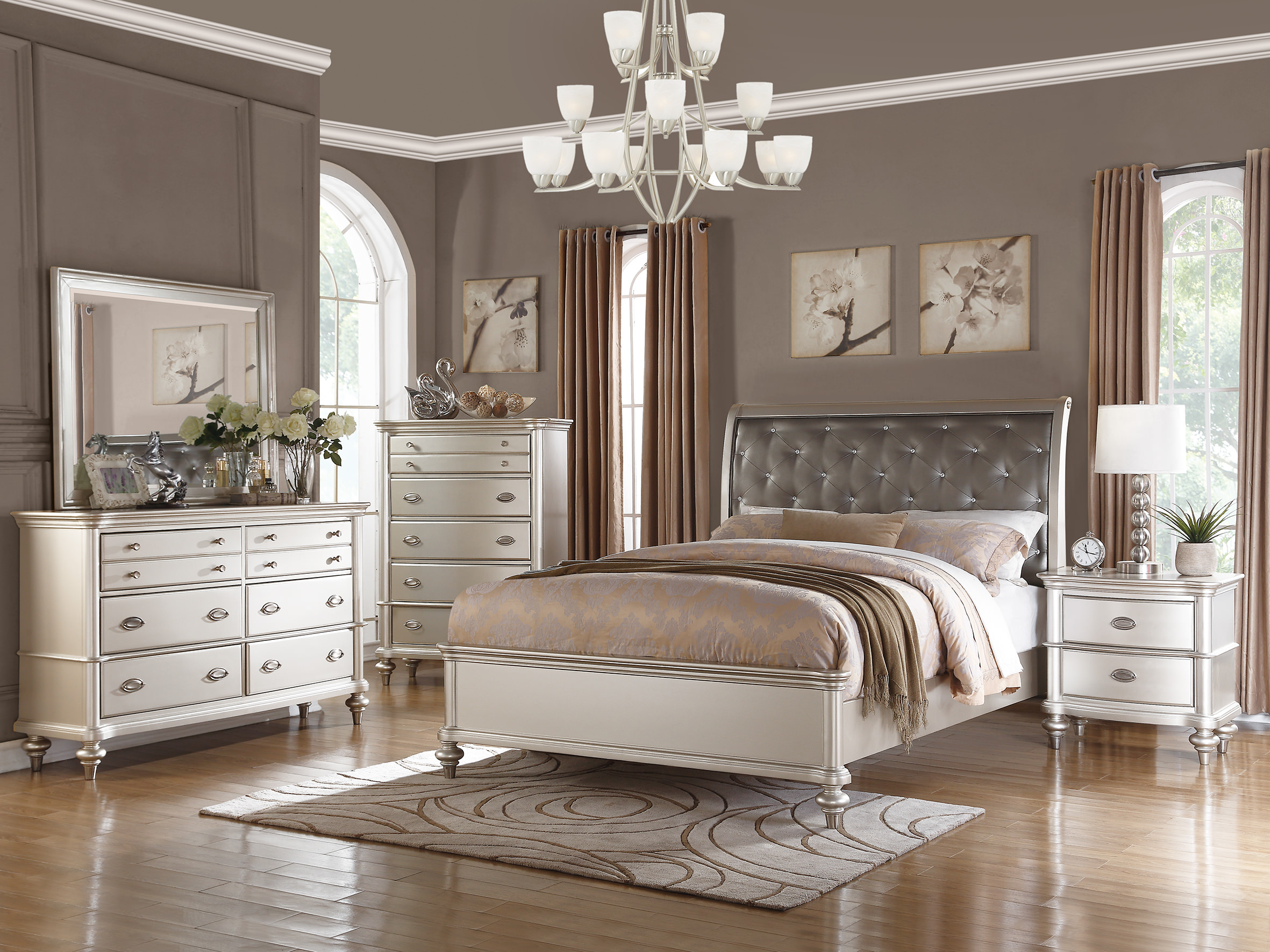 Poundex F9317 Master Bedroom Set in proportions 2362 X 1772