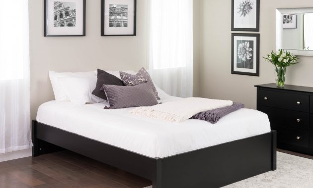 Prepac Queen Select 4 Post Platform Bed With Optional Drawers with proportions 3000 X 3000