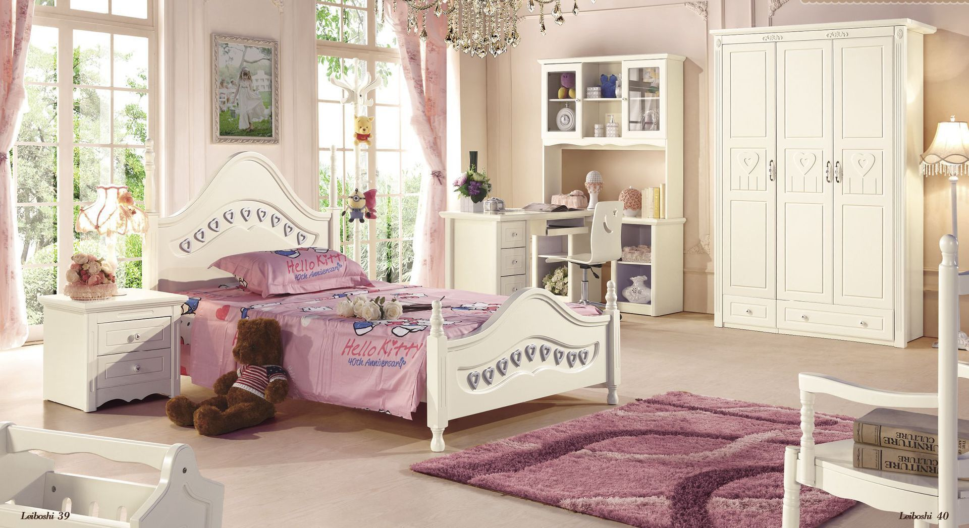 Princess Solid Wood Bedroom Furniture Children S Bed Kids Beds Boys throughout sizing 1920 X 1047