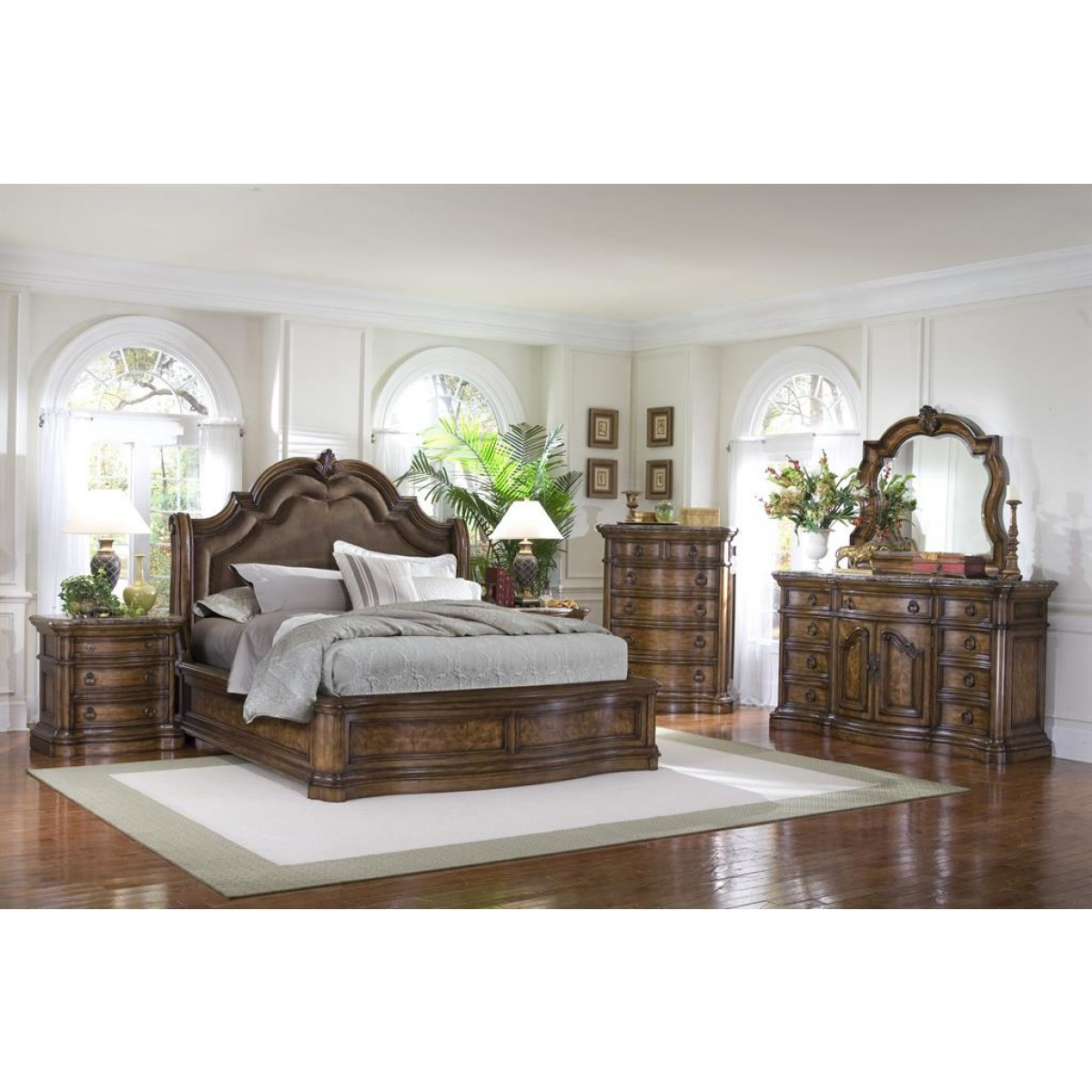 Pulaski Furniture San Mateo Sleigh Bedroom Set intended for measurements 1200 X 1200