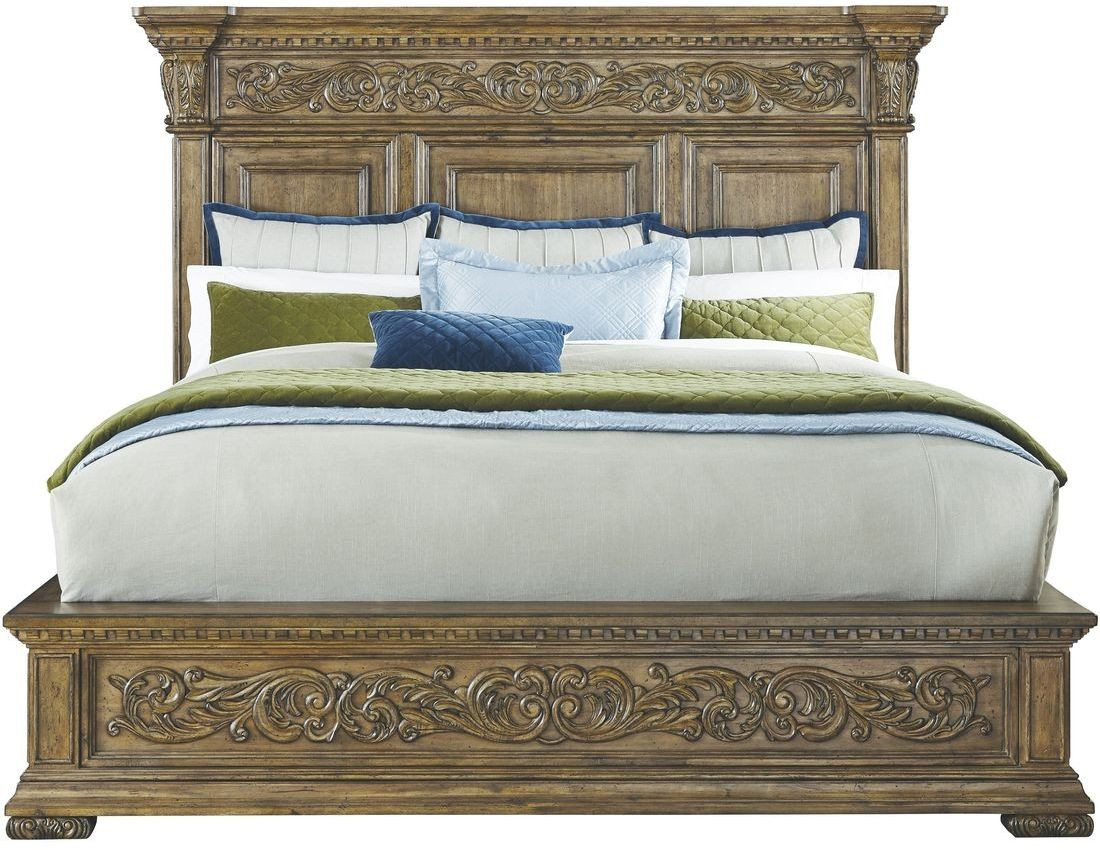 Pulaski Furniture Stratton Bed In Brown King within size 1100 X 850