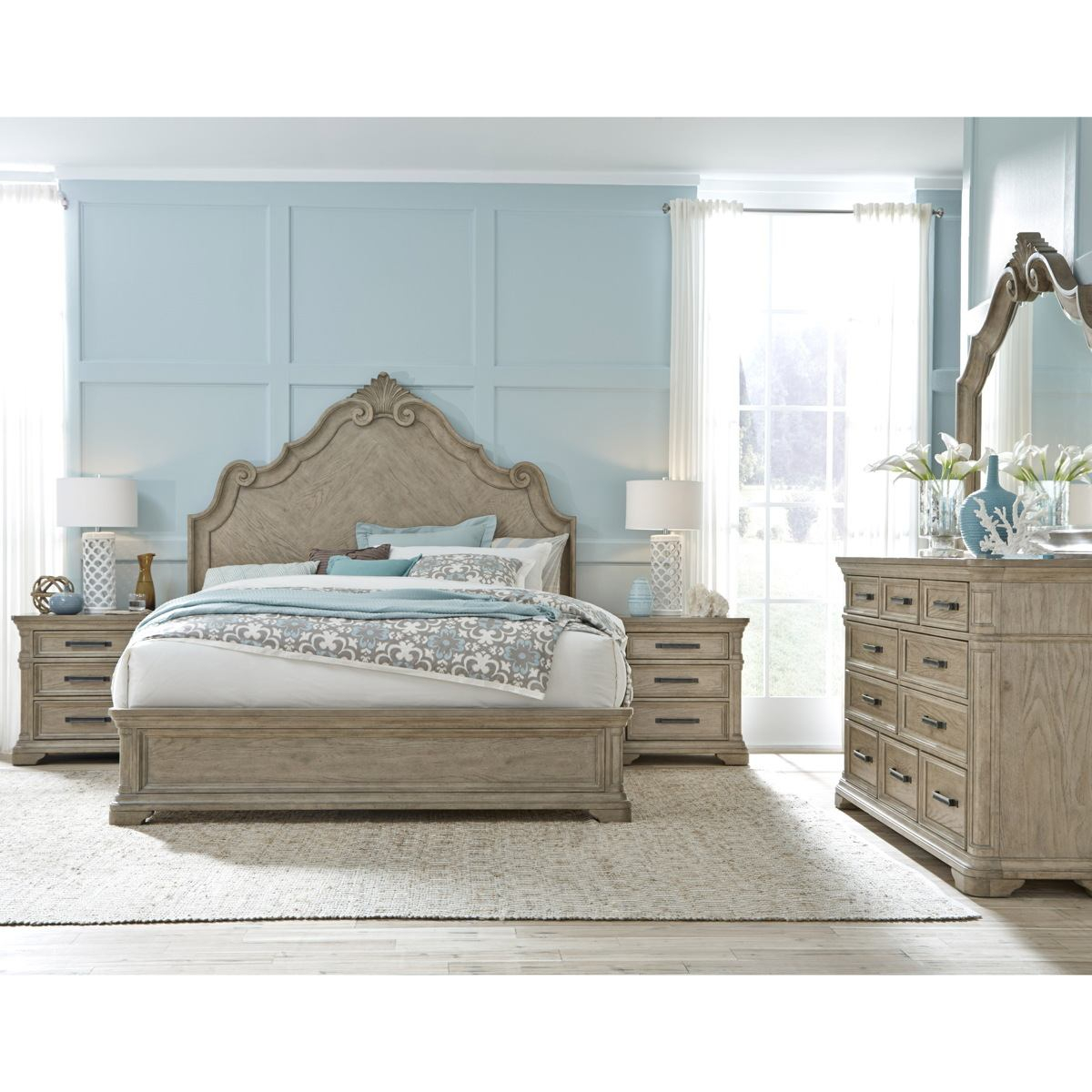 Pulaski Monterey 4pc Panel Bedroom Set in size 1200 X 1200