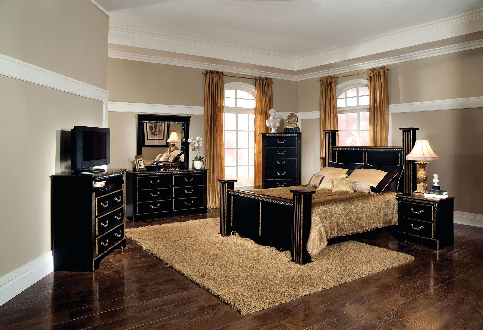 Queen Size Bedroom Sets For Small Rooms Bedroom Black Bedroom throughout proportions 2000 X 1367