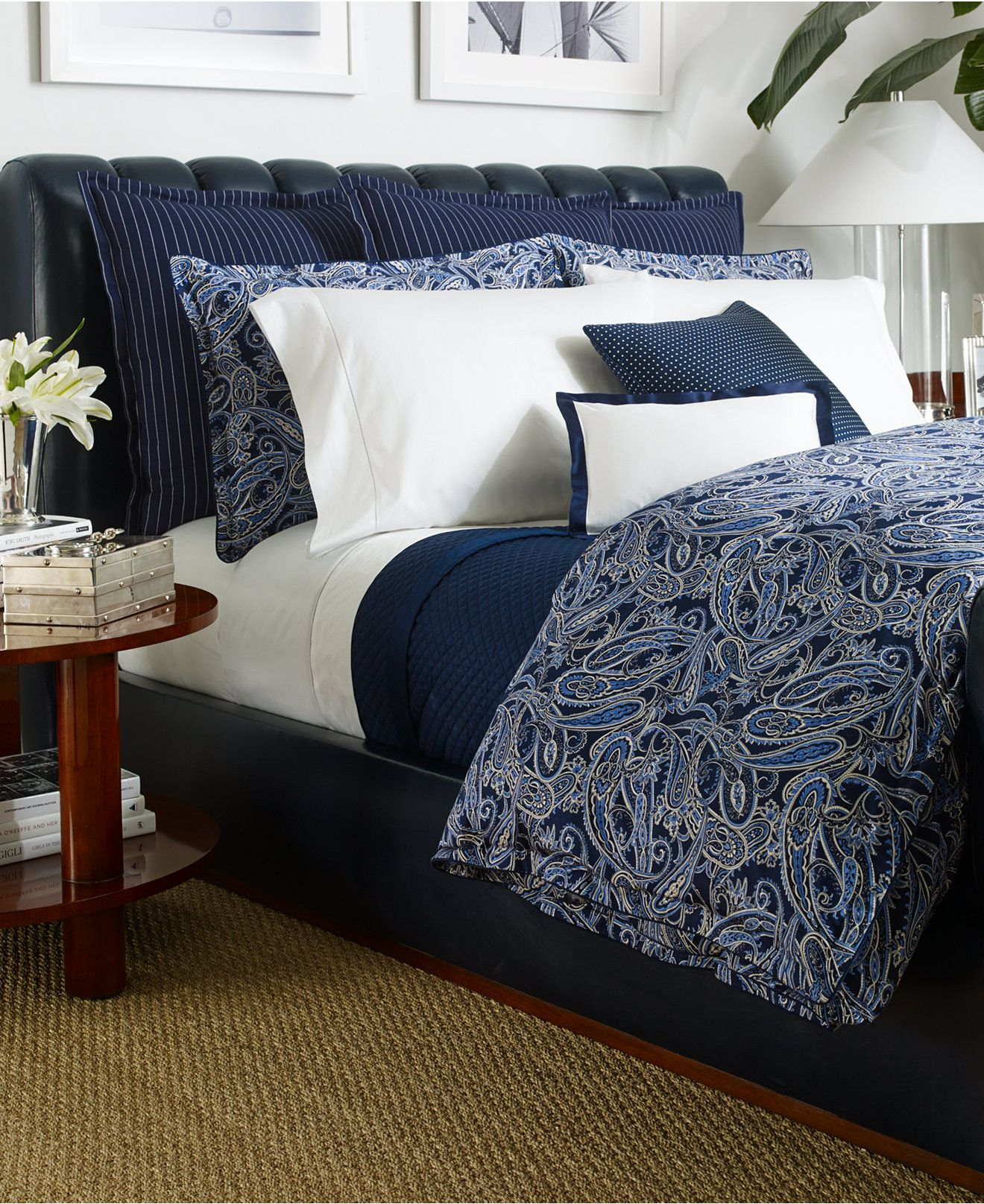 Ralph Lauren Costa Azzurra Collection Bedding Collections Bed regarding proportions 1320 X 1616