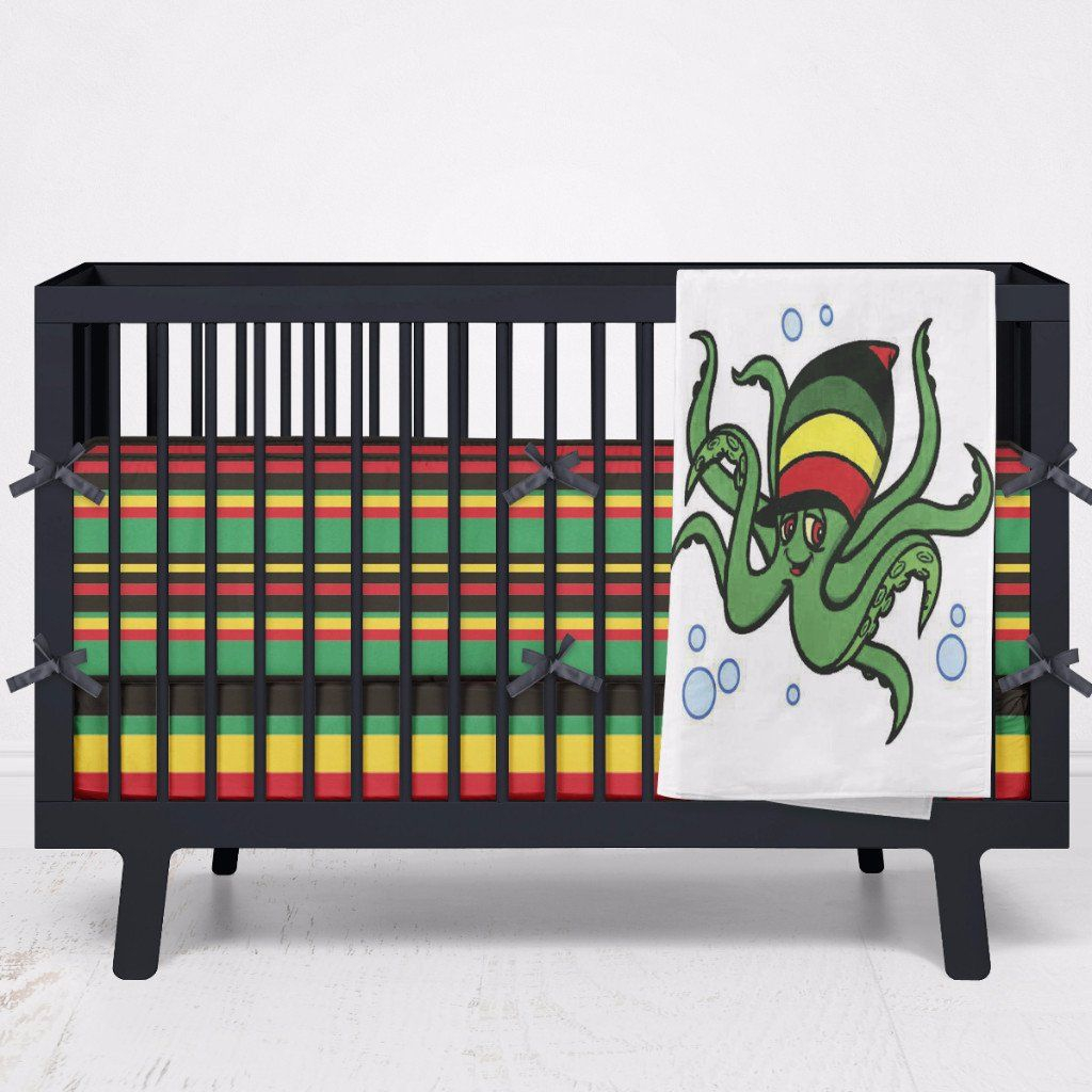 Rasta Octopus Ba Crib Bedding Surfer Ba Bedding Cribs Crib regarding proportions 1024 X 1024