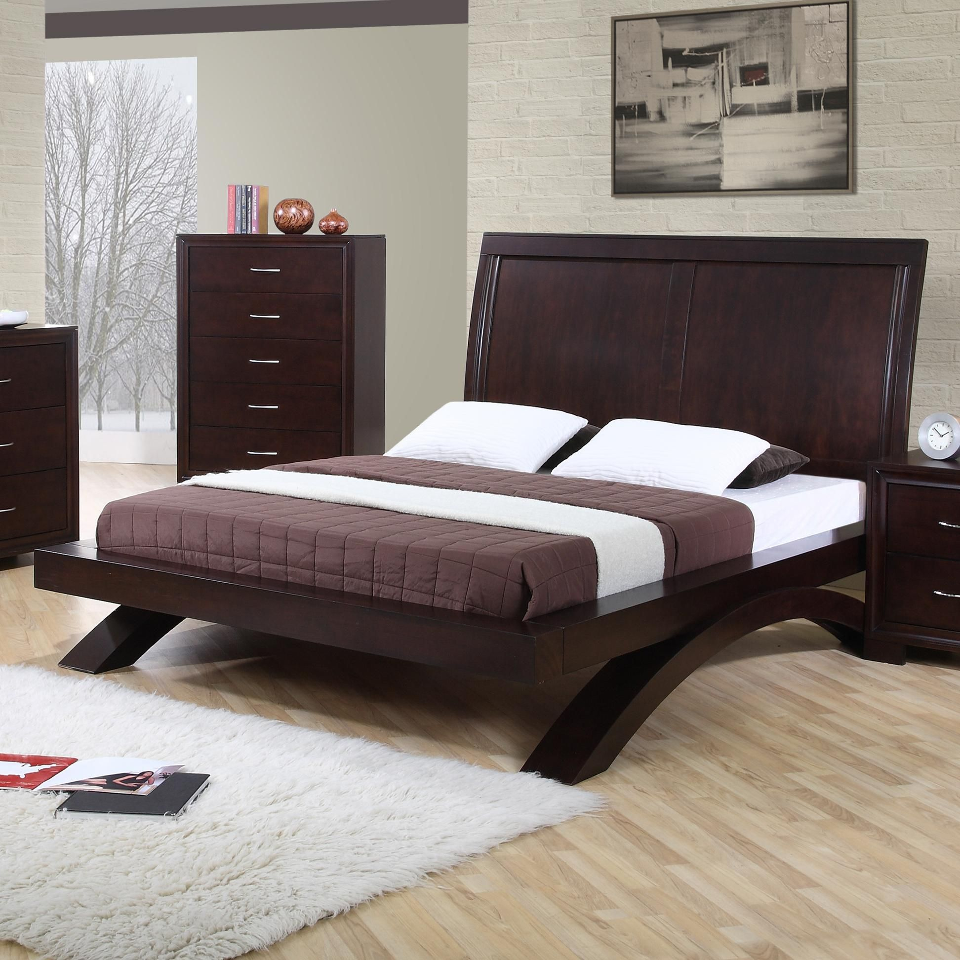 Raven King Contemporary Platform Bed Elements International pertaining to size 1944 X 1944