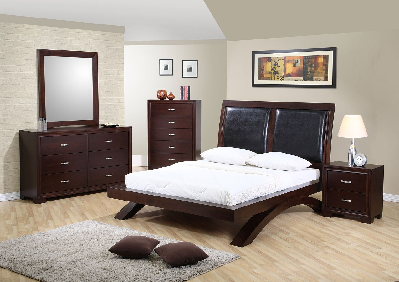 Raven Upholstered Platform Bedroom Set throughout size 1275 X 900