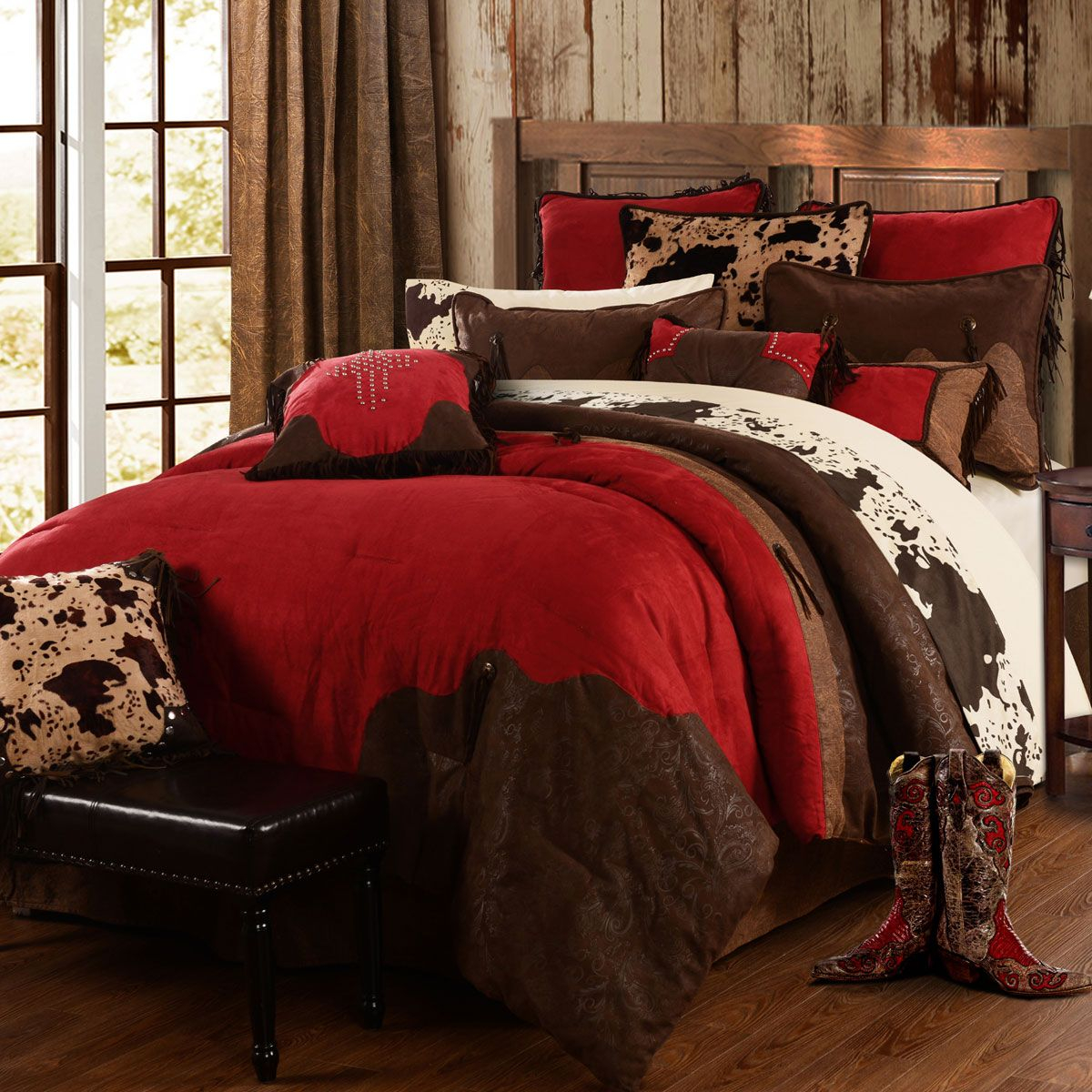 Red Rodeo Bed Set Queen In 2019 Home Decor Rustic Comforter pertaining to proportions 1200 X 1200