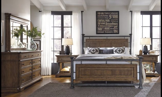 Reddington Wood And Metal Bedroom Set Pulaski Furniture Home Gallery Stores regarding proportions 1280 X 720