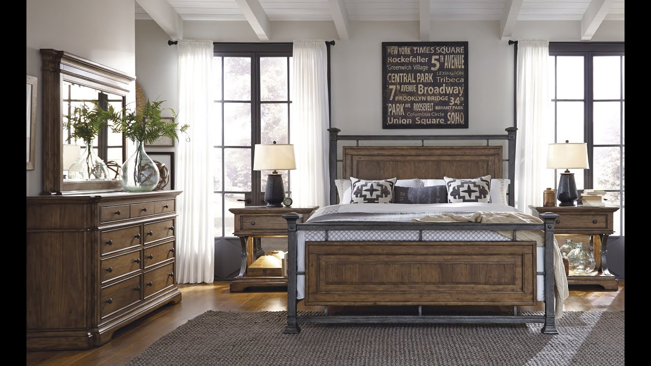 Reddington Wood And Metal Bedroom Set Pulaski Furniture Home Gallery Stores with regard to measurements 1280 X 720