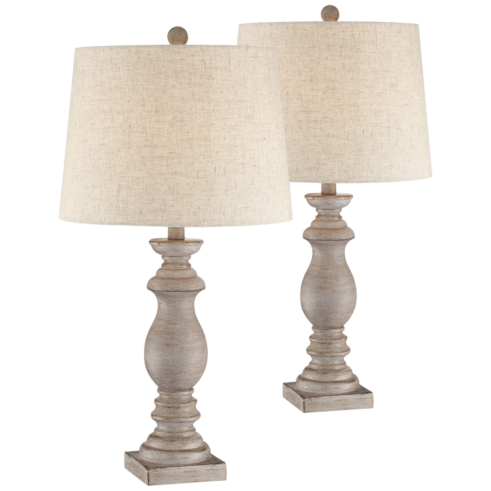 Regency Hill Traditional Table Lamps Set Of 2 Beige Washed Fabric Tapered Drum Shade For Living Room Bedroom Nightstand Family pertaining to dimensions 2000 X 2000