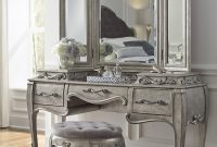 Rhianna Bedroom Vanity Set In Platinum Pulaski Home Gallery throughout sizing 1545 X 2000