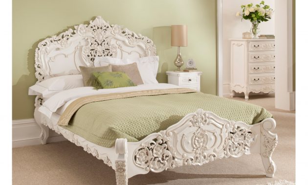 Rococo Antique French Style Bed within measurements 2000 X 2000