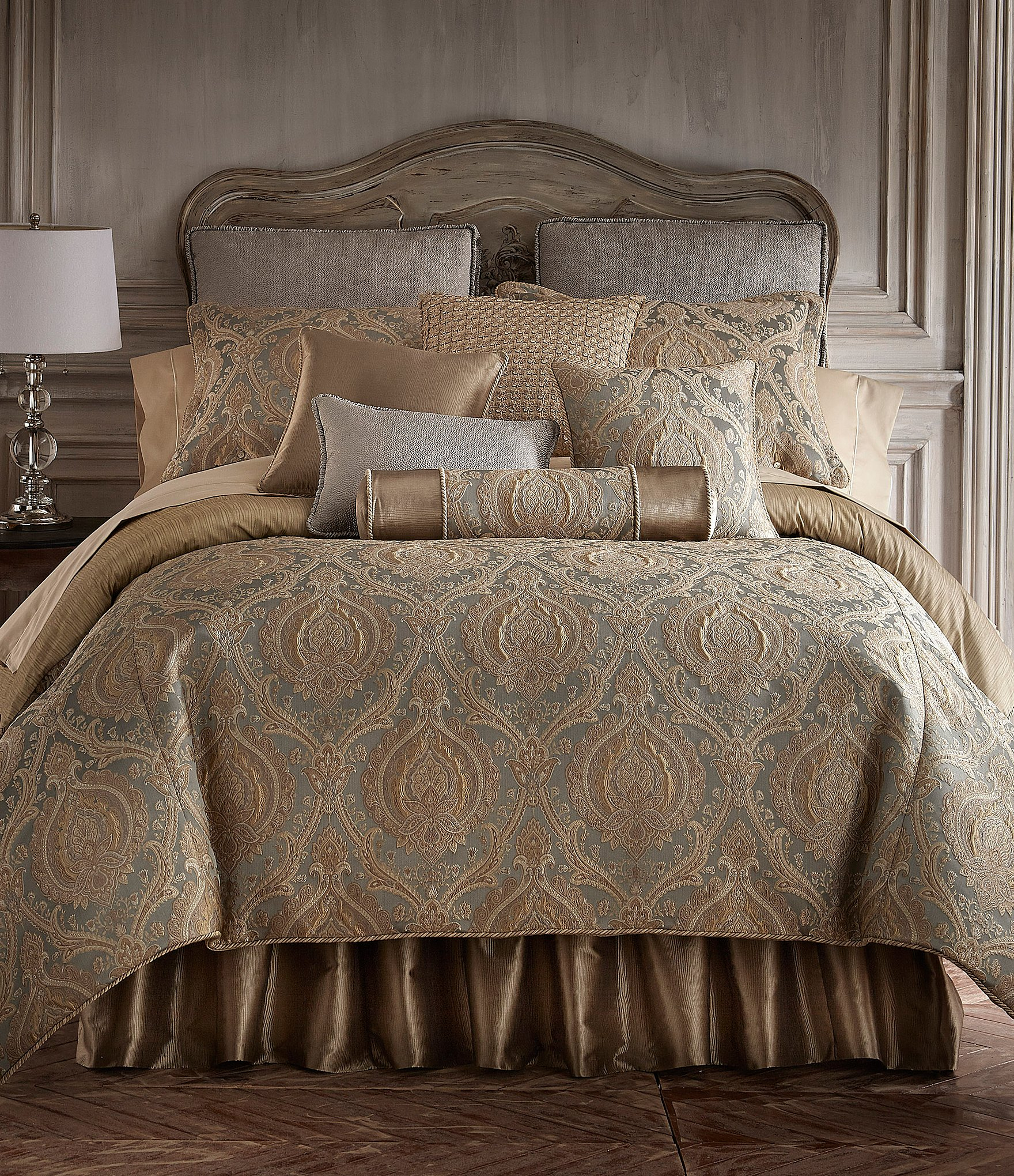 Rose Tree Norwich Damask Striped Comforter Set Dillards pertaining to dimensions 1760 X 2040