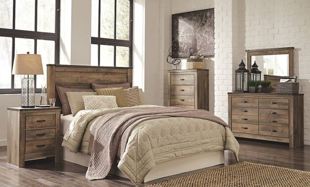 Rustic Barnwood Style Queen Bedroom Set With Headboard Awesome in measurements 1274 X 871