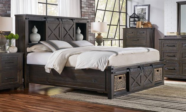 Rustic King Rotating Storage Bedroom Set 3pcs Suvcl5133 A America in dimensions 1600 X 1000