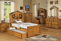 Rustic Oak Twin Size Bedroom Set regarding sizing 1400 X 894