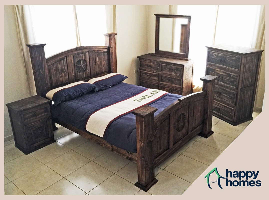 Rustic Texas Star King Bedroom Set with regard to size 1076 X 800