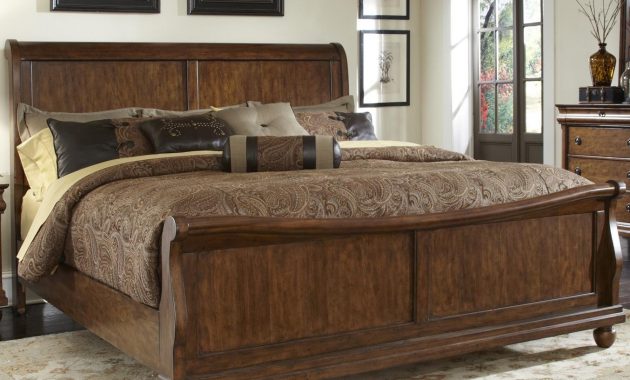 Rustic Traditions King Sleigh Bed Set With Bun Feet Liberty Furniture At Furniture And Appliancemart throughout dimensions 1354 X 1354