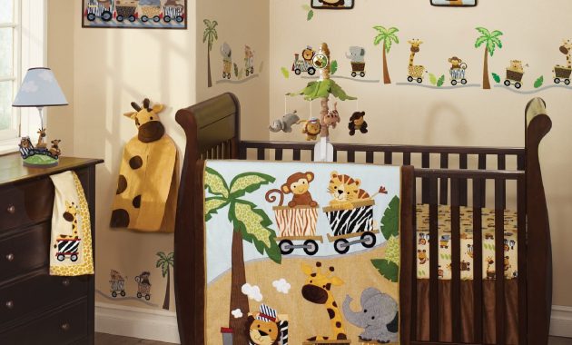 Safari Express Brownbeige Animal Train 9 Piece Ba Nursery throughout dimensions 2000 X 2000